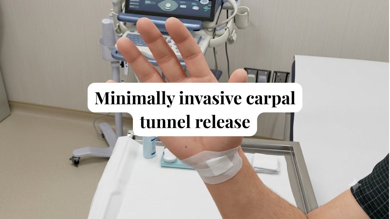 Minimally Invasive Carpal Tunnel Release in Abu Dhabi: What Actually Happens and What 2025 Research Shows